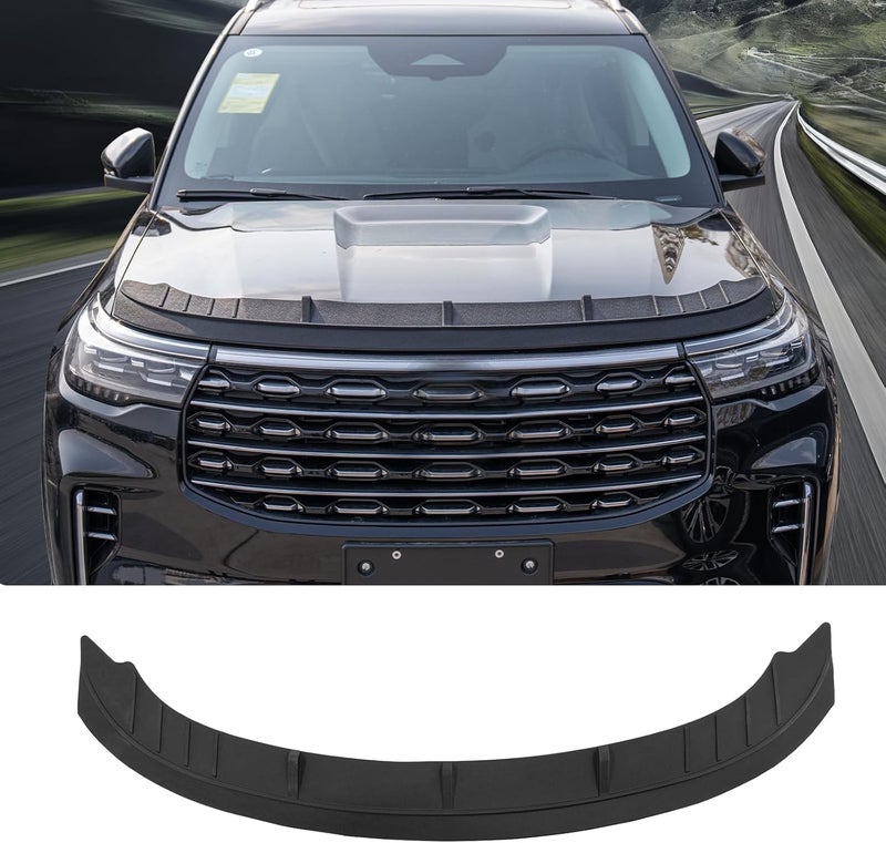 Maxzina Hood Protector Compatible with 2020-2025 Ford Explorer Hood Shield TPE Hood Deflector Hood Guard for 2024 Explorer Accessories - Image 1